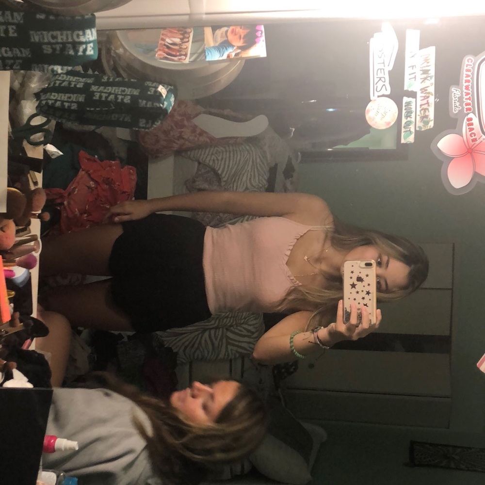 Cute tank top with ruffles from top shop